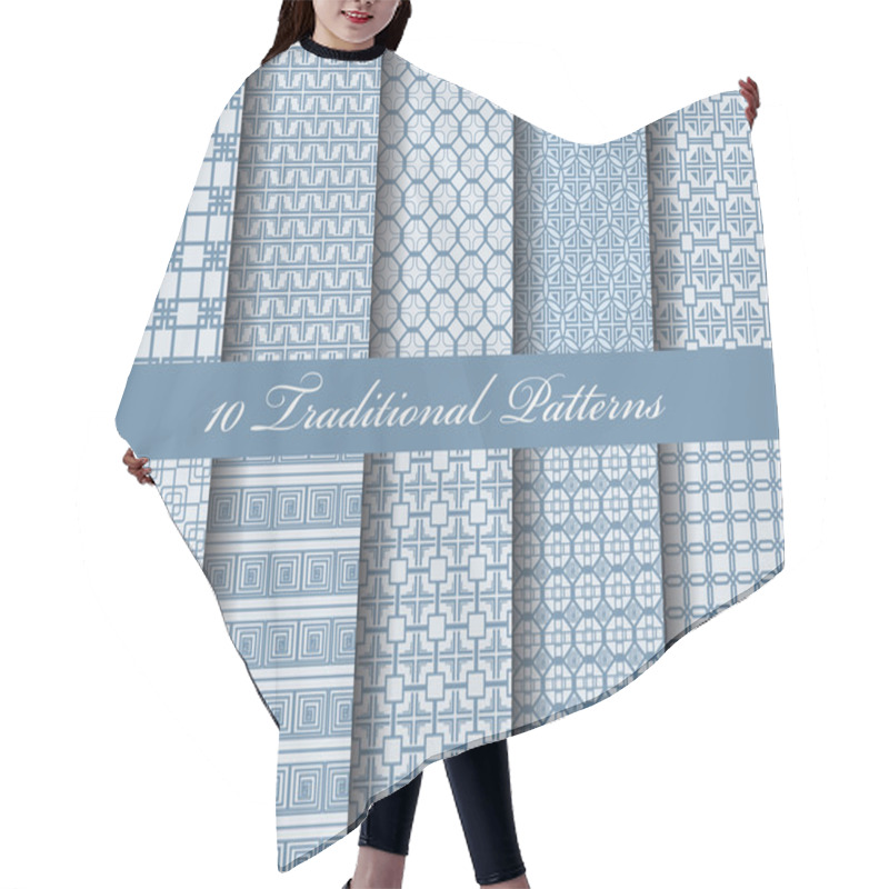 Personality  10 Traditional Patterns Hair Cutting Cape