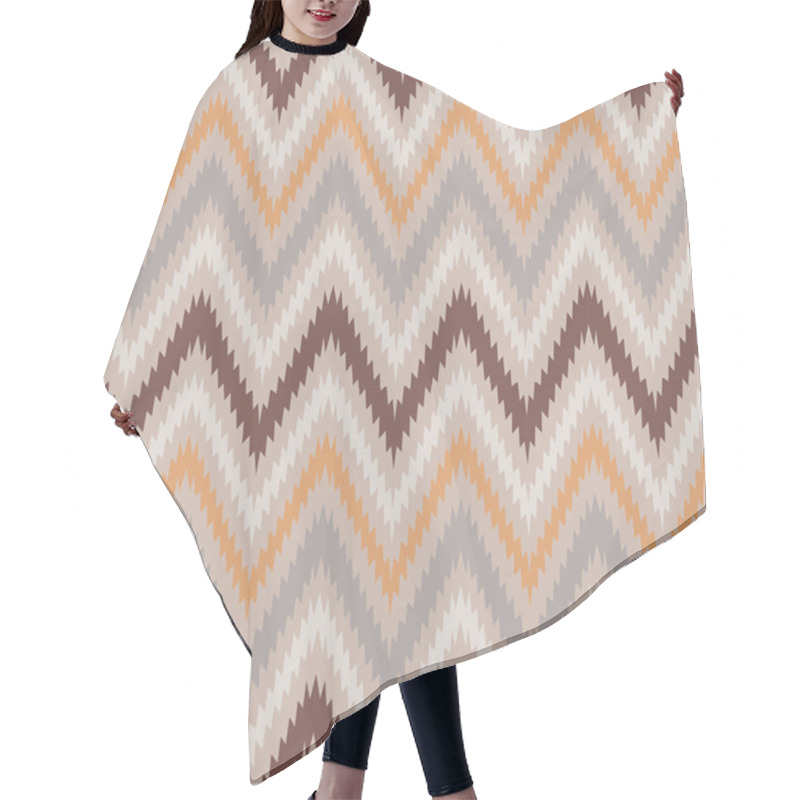 Personality  Elegant Zigzag Seamless Pattern Hair Cutting Cape