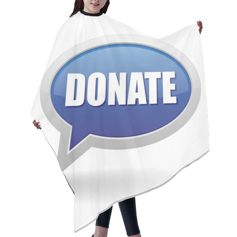 Personality  Donate Button Hair Cutting Cape