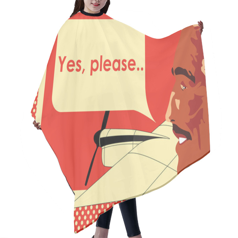 Personality  Comics Style Pop-art Airplane Passenger Hair Cutting Cape