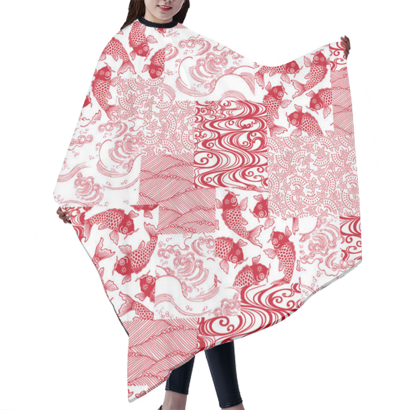 Personality  Japanese Tradition Pattern Hair Cutting Cape