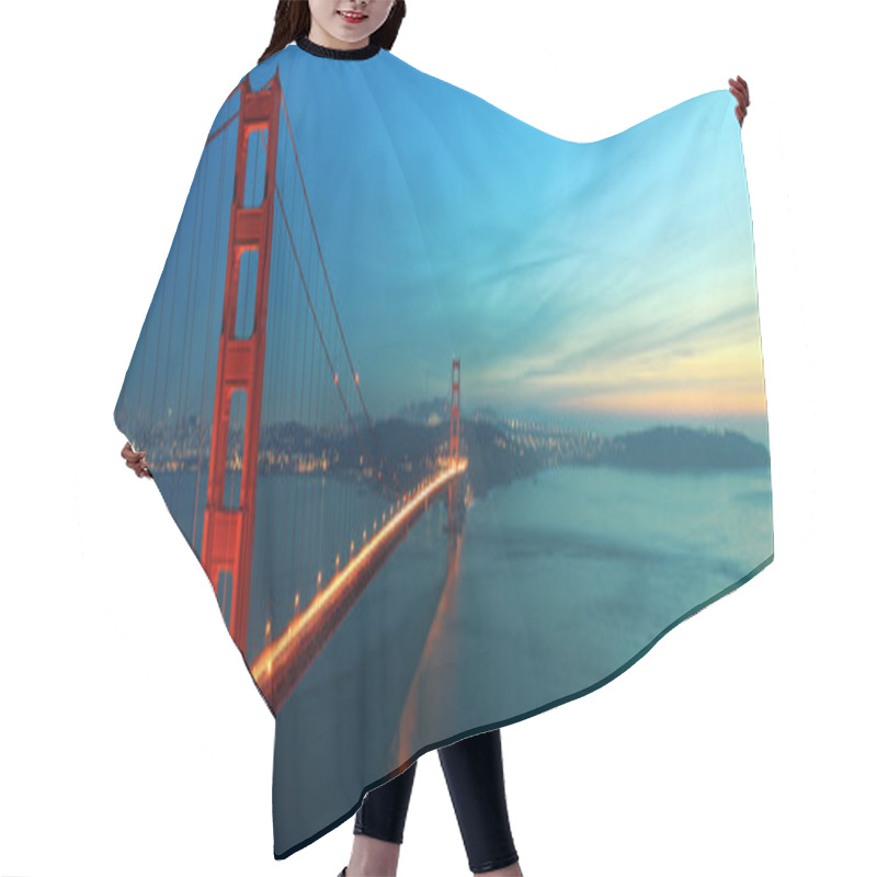 Personality  Golden Gate Bridge Hair Cutting Cape