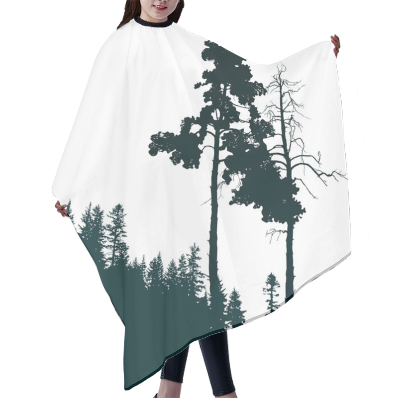 Personality  Forest Landscape Hair Cutting Cape