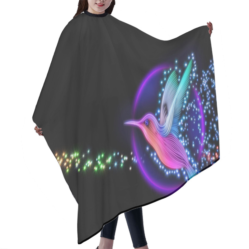 Personality  3d Render Of Colibri Bird - Hummingbird With Stars Hair Cutting Cape