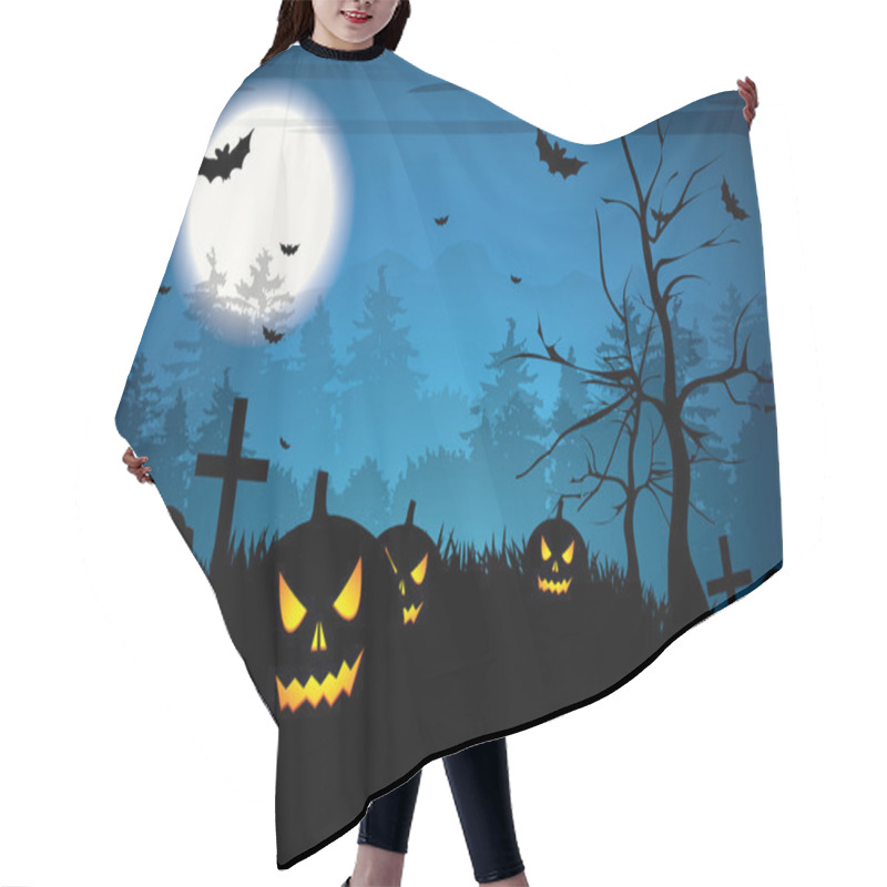 Personality  Halloween Night Hair Cutting Cape