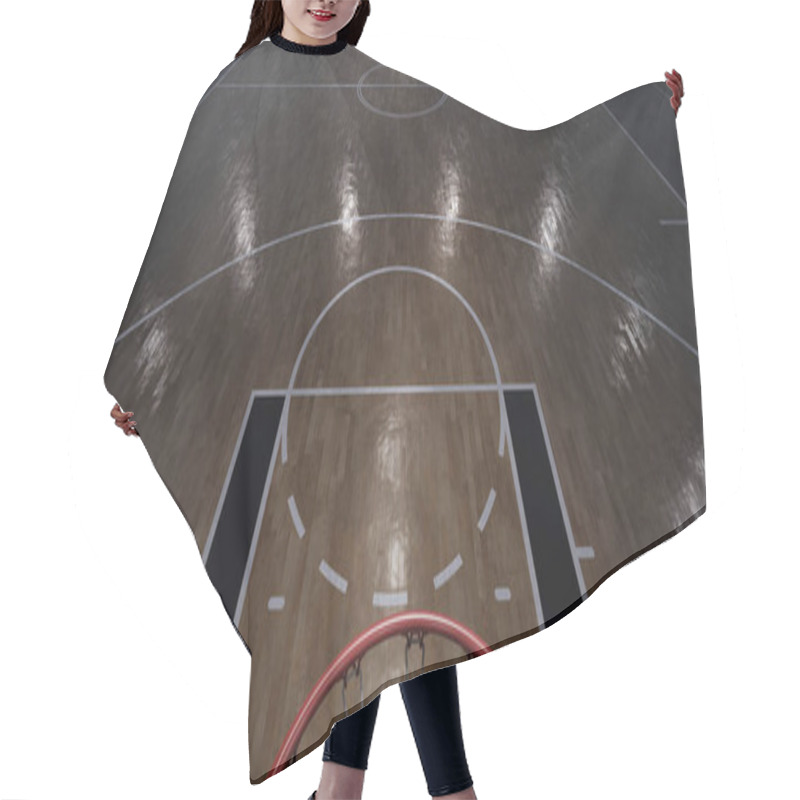 Personality  Basketball Arena In 3D Hair Cutting Cape