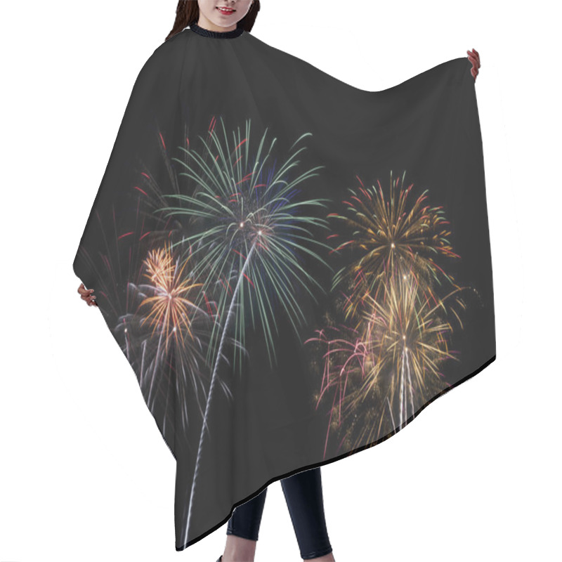 Personality  Fireworks For New Years Or For Independence Day 4th Of July And Other Celebrations Hair Cutting Cape