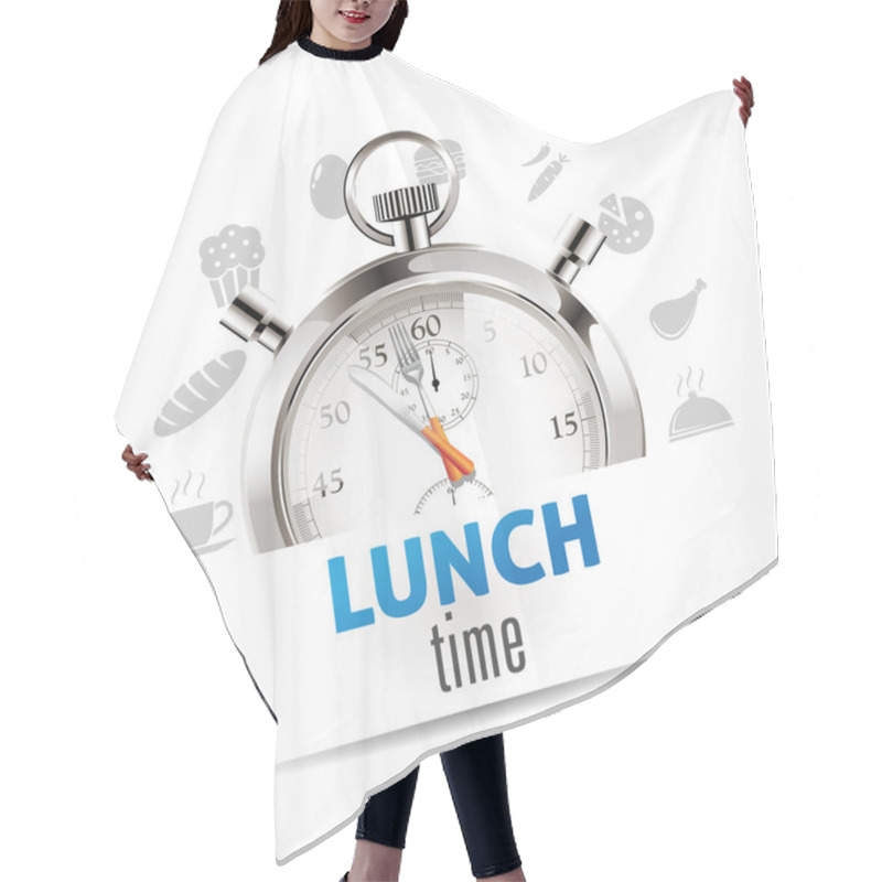 Personality  Stopwatch - Lunch Time Hair Cutting Cape