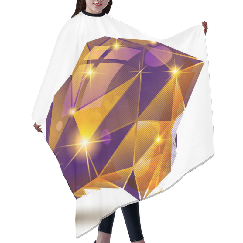 Personality  Plastic Dimensional Object Hair Cutting Cape