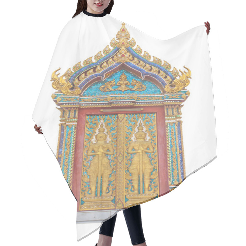 Personality  Thai Buddhist Temple Door Sculpture Hair Cutting Cape