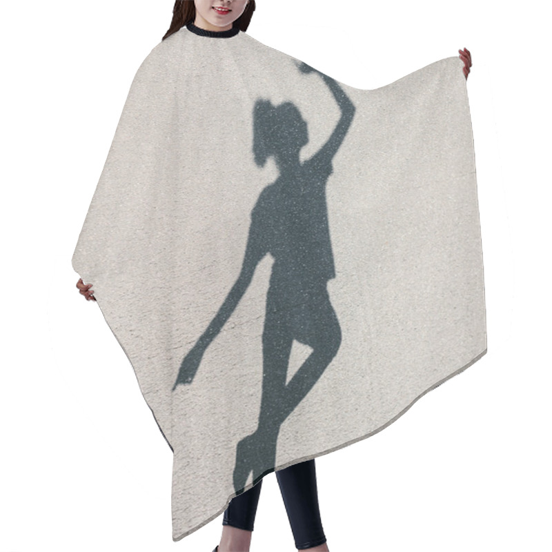 Personality  Photo Of Shadow Of Woman Dancing At Street Hair Cutting Cape