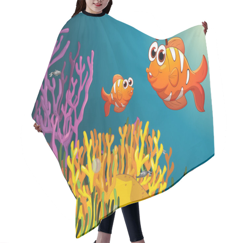 Personality  Fish In A Deep Water Hair Cutting Cape