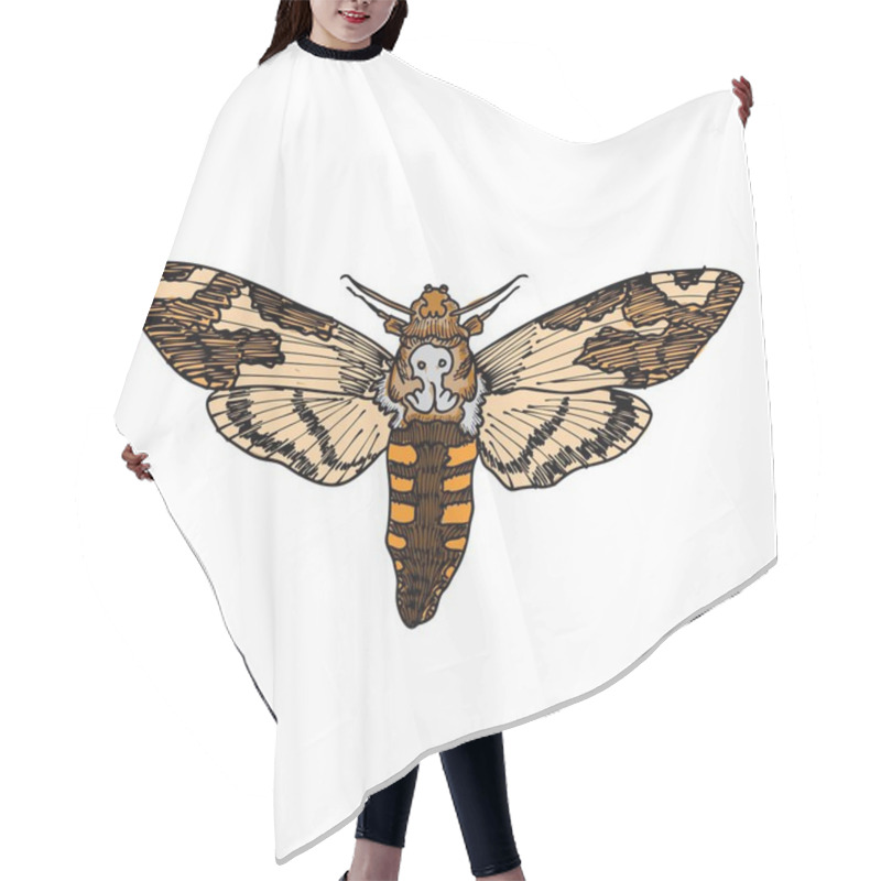 Personality  Death's Head Hawk Moth Hair Cutting Cape