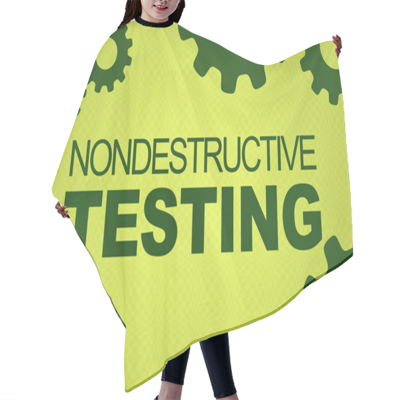 Personality  NONDESTRUCTIVE TESTING Concept Hair Cutting Cape