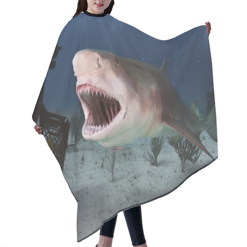 Personality  Lemon Shark Roar Hair Cutting Cape