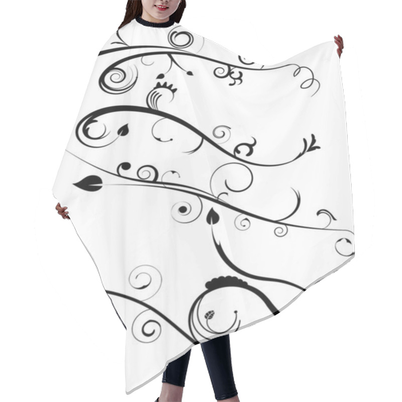 Personality  Decorative Flourishes Set 4 Hair Cutting Cape