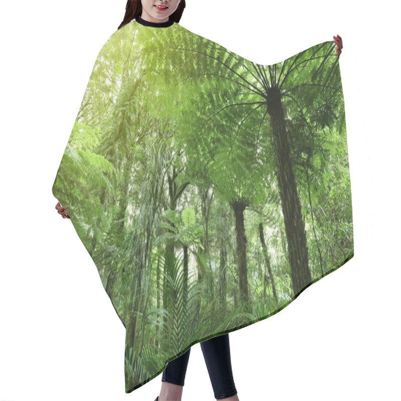 Personality  Lush Green Foliage In Tropical Jungle  Hair Cutting Cape