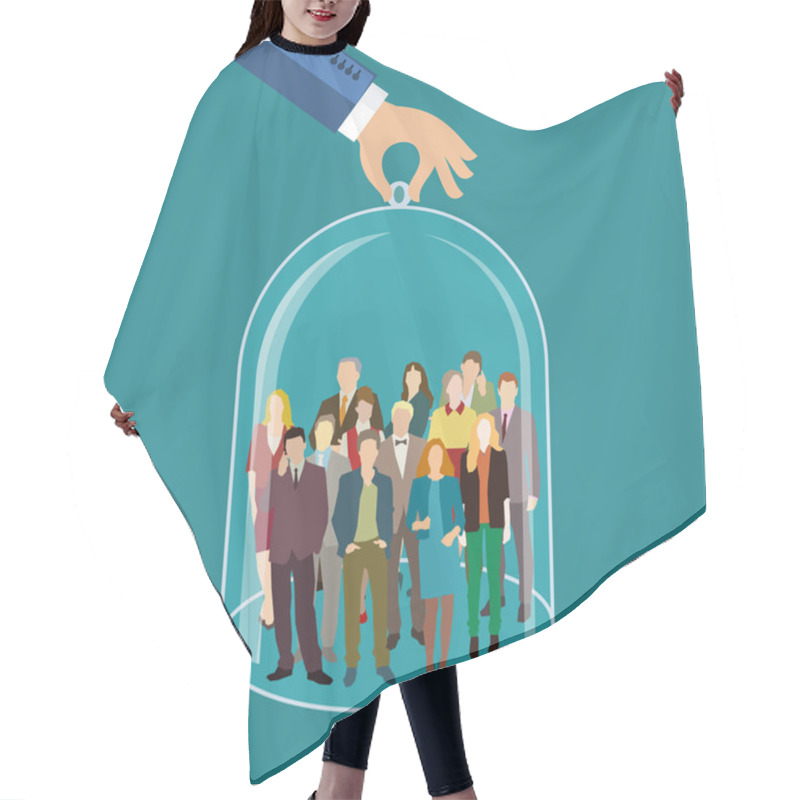 Personality  Customer Care Concept Hair Cutting Cape