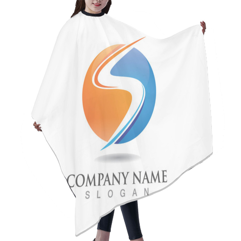 Personality  S Faster Logo Hair Cutting Cape