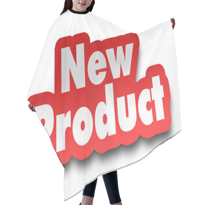 Personality  New Product Concept 3d Illustration Isolated Hair Cutting Cape