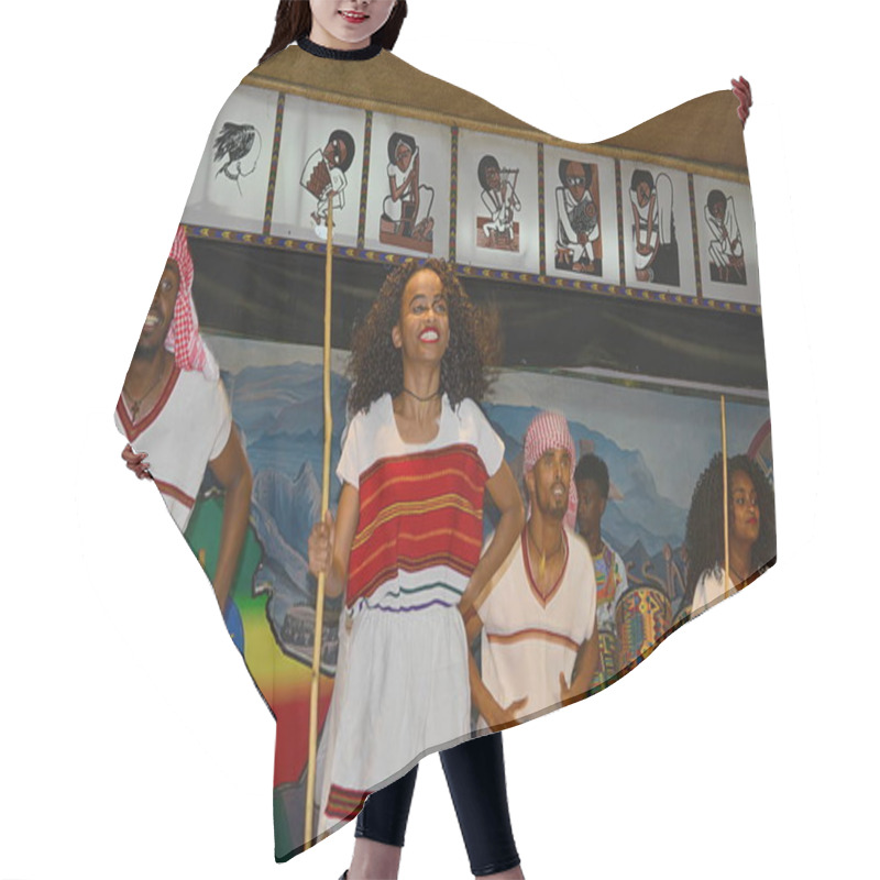 Personality  ETHIOPIA,REPRESENTATION OF ETHIOPIAN DANCES Hair Cutting Cape