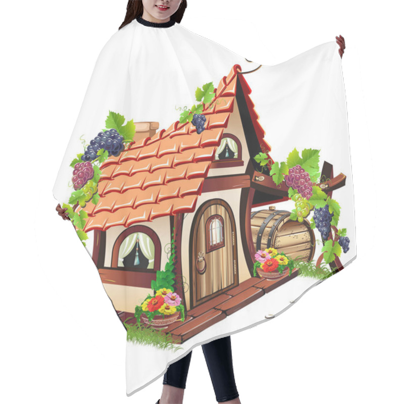 Personality  Little Fairy House Hair Cutting Cape