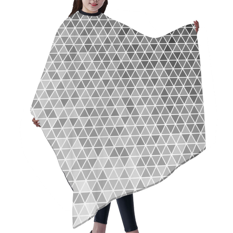 Personality  Geometrical Retro Polygonal Grid Pattern Background Hair Cutting Cape