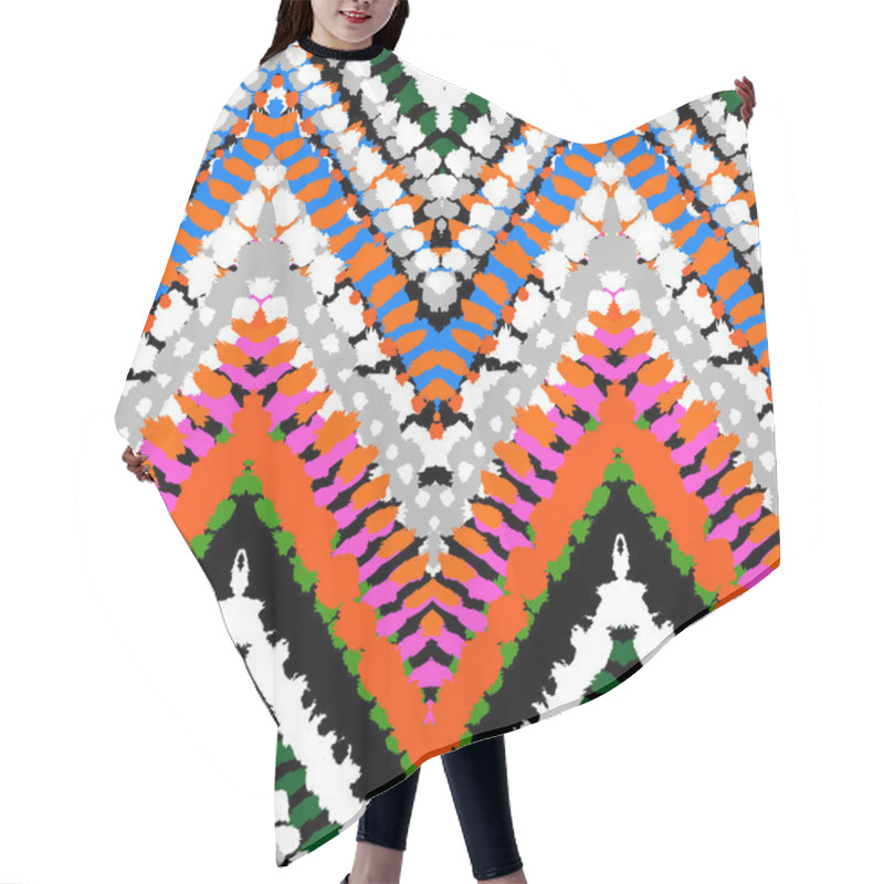 Personality  Chevron Pattern Hair Cutting Cape