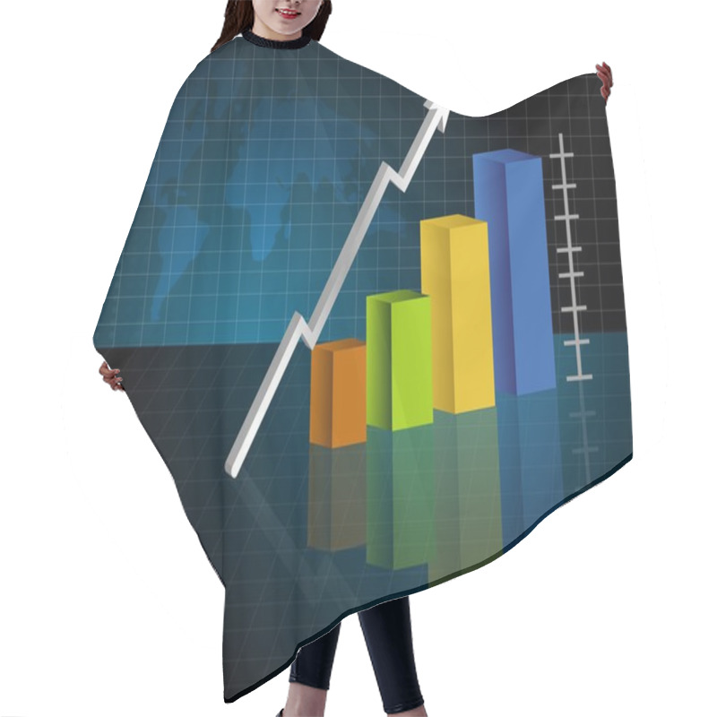 Personality  Success Business Graph Hair Cutting Cape