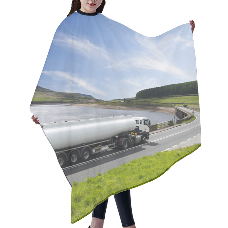 Personality  A Big Fuel Tanker Truck Hair Cutting Cape