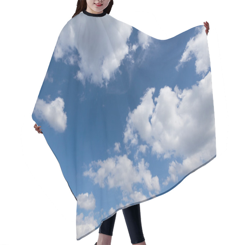 Personality  Blue Sky And Clouds Background Hair Cutting Cape