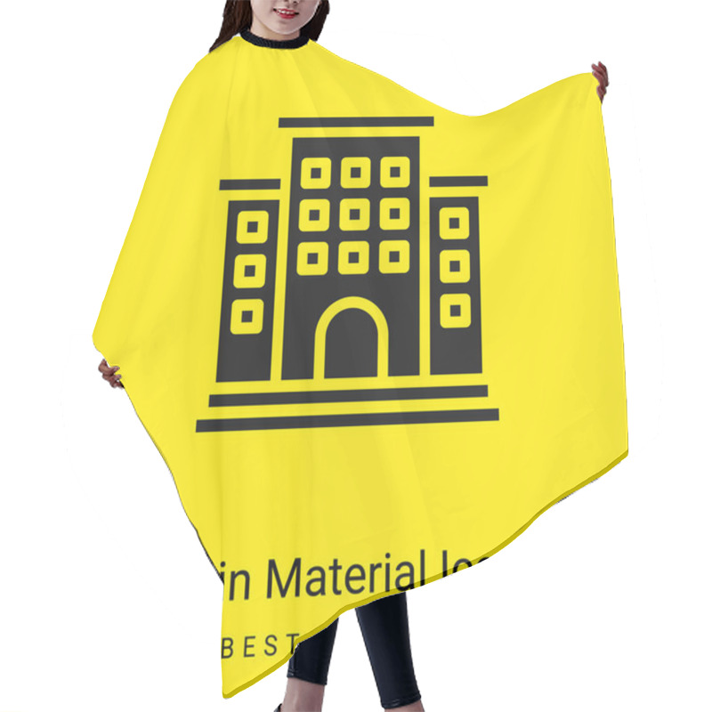 Personality  Apartment Minimal Bright Yellow Material Icon Hair Cutting Cape