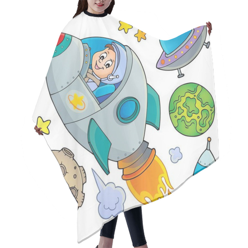 Personality  Space Topic Collection 1 Hair Cutting Cape