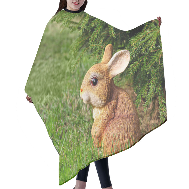 Personality  Brown Rabbit Hair Cutting Cape