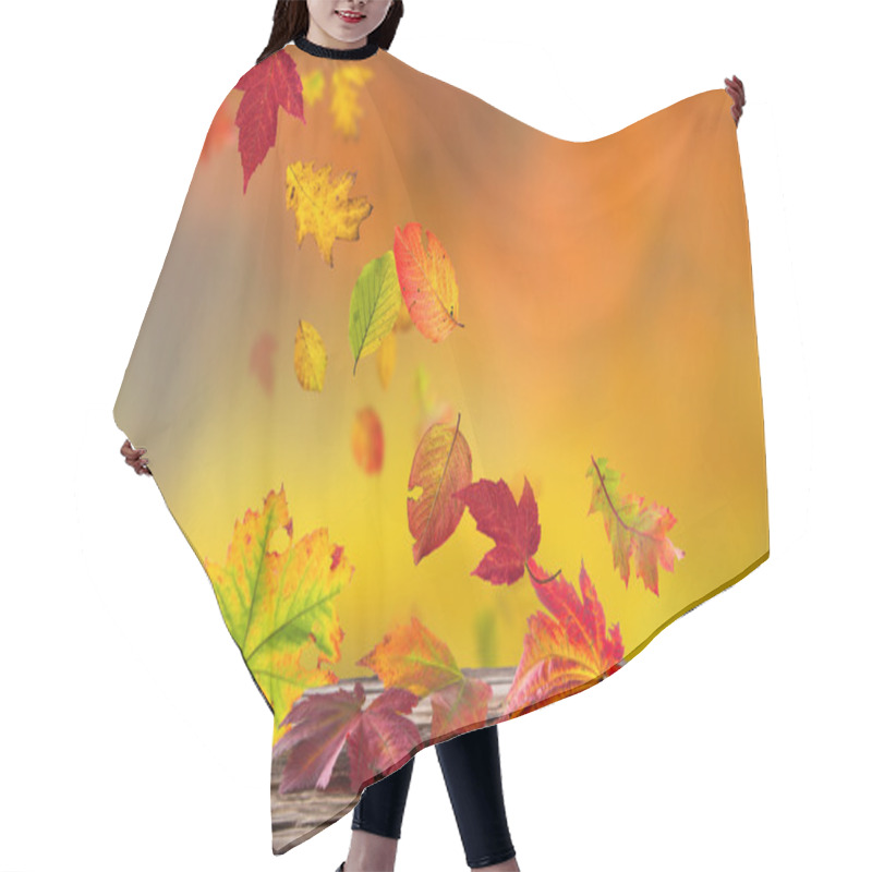 Personality  Beautiful Autumn Background Hair Cutting Cape