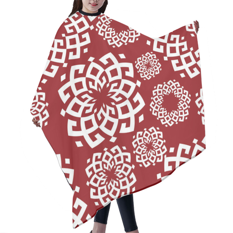 Personality  Vector Pattern In Ethnic Style. Siberian Ornament Hair Cutting Cape