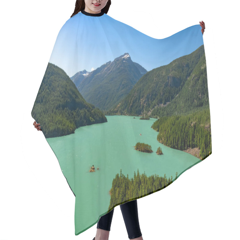 Personality  High Viewpoint Of Diablo Lake, A Glacier Fed Reservoir, In North Cascades National Park. Hair Cutting Cape