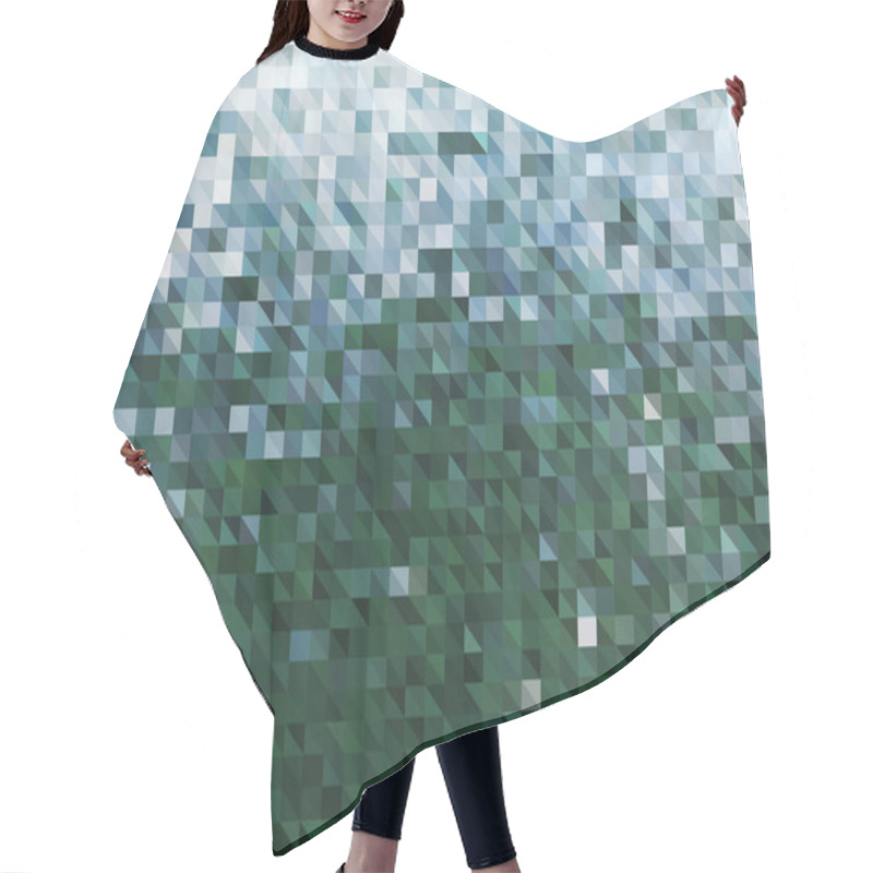 Personality  Vector Abstract Green Background Of Water Hair Cutting Cape