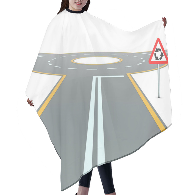 Personality  Traffic Circle Hair Cutting Cape