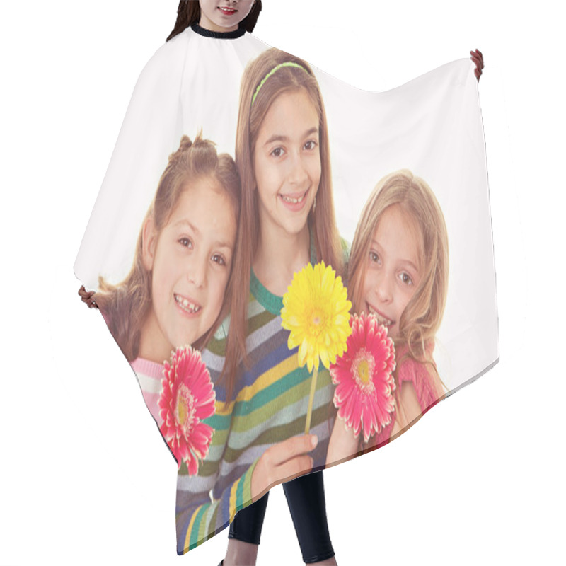 Personality  Happy Smiling Sisters Hair Cutting Cape