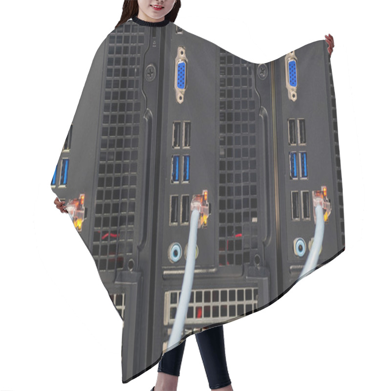 Personality  Computers Connected To The Network Hair Cutting Cape