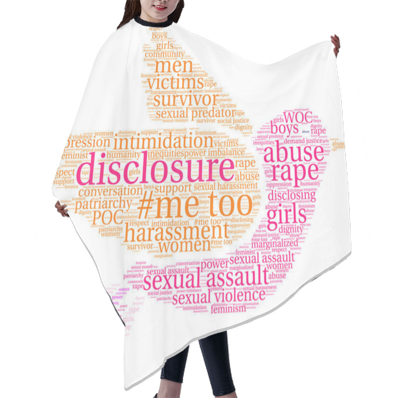 Personality  Disclosure Word Cloud Hair Cutting Cape