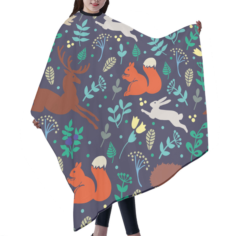 Personality  Pattern Magic Forest. Hair Cutting Cape