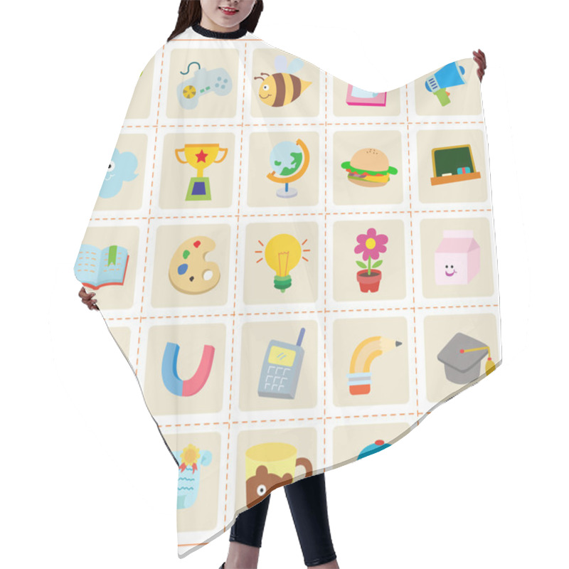 Personality  Kid Stuff Icons Hair Cutting Cape