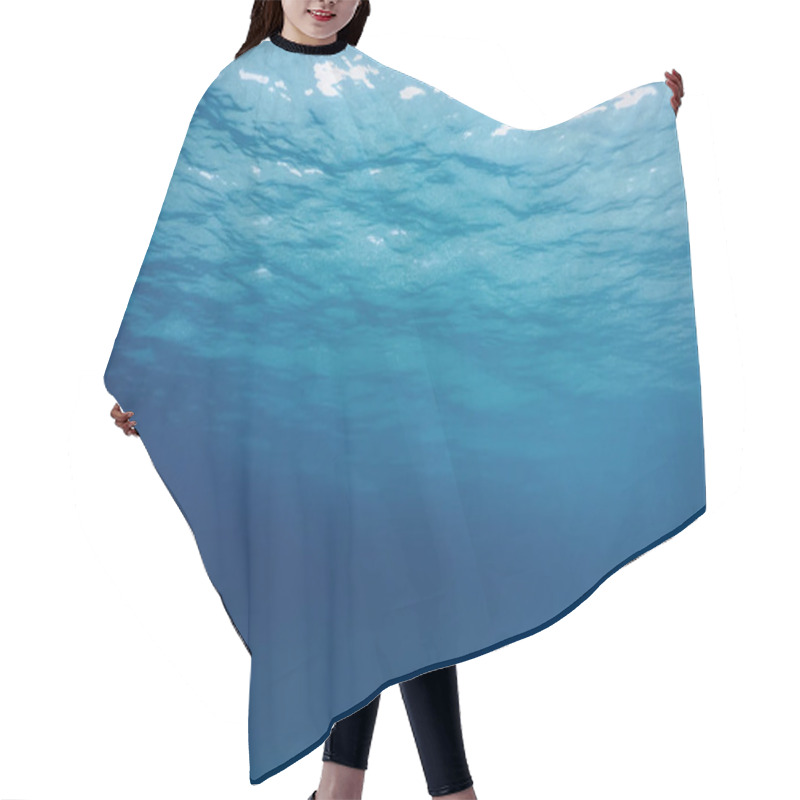 Personality  Underwater View Of The Sea Surface Hair Cutting Cape