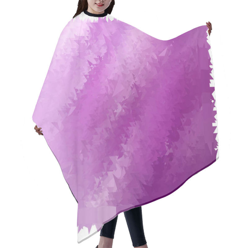 Personality  Purple Prickly Abstraction, Triangulation Background Pattern For Web Site Hair Cutting Cape