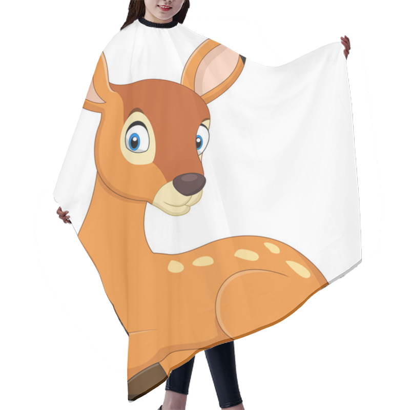 Personality  Cute Baby Deer Cartoon Hair Cutting Cape