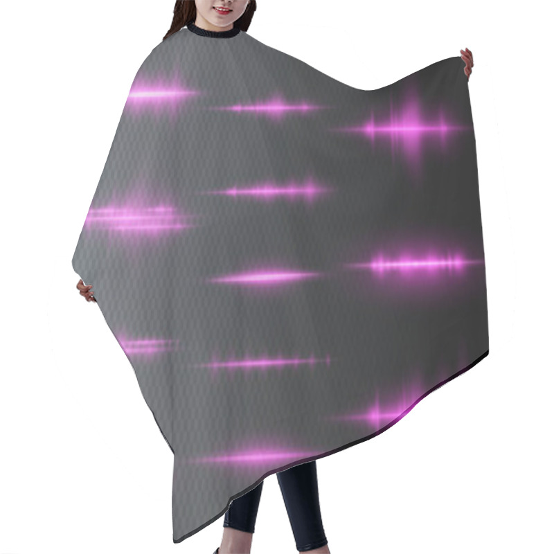 Personality  Light Pink Twirl. Curve Light Effect Of Pink Line.  Hair Cutting Cape