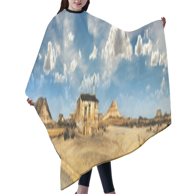 Personality  Little House On The Prairie Panoramic Image Hair Cutting Cape