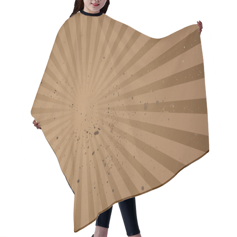 Personality  Radiate Brown Grunge Hair Cutting Cape